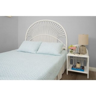 HNH 8410 white rattan nightstand bedroom decor (1)
